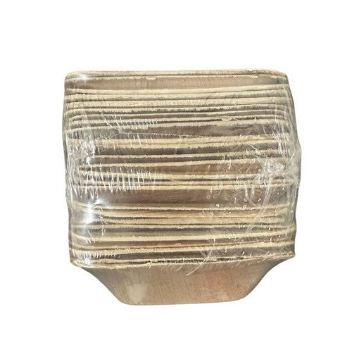 4" Square  Areca Palm Leaf Bowl Premium 800 Pack by Earth Cleanse