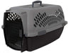 Aspen Pet Fashion Pet Porter Kennel Dark Gray and Black