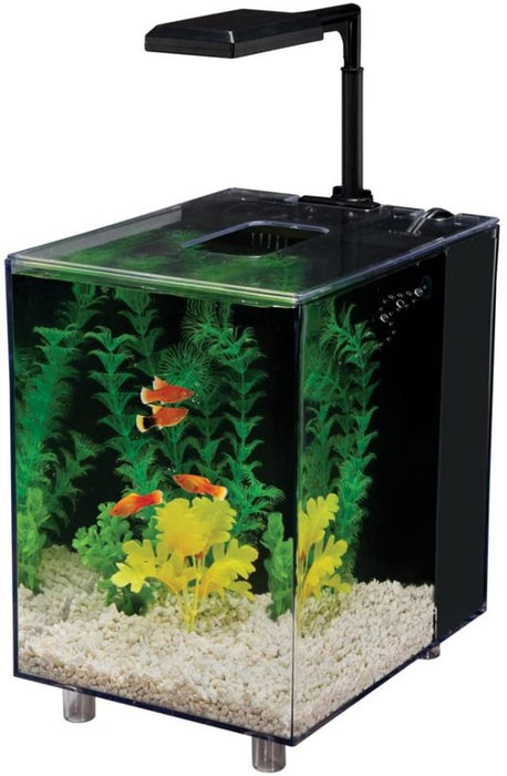 Penn Plax Prism Nano Desktop Aquarium Kit Black