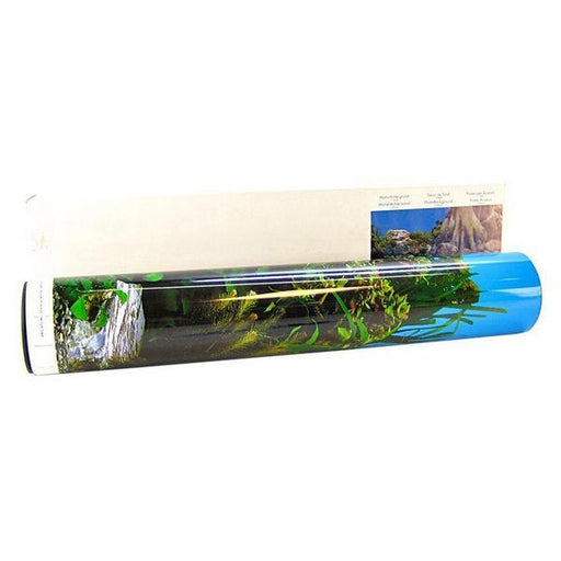 Blue Ribbon Freshwater Rock & Tree Trunks Double Sided Aquarium Background - 50' Long x 19" High - Giftscircle