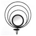 Circles in Circles Black Metal Wall Sconce - Giftscircle