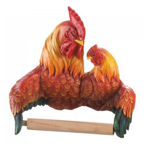 Country Roosters Toilet Paper Holder - Giftscircle