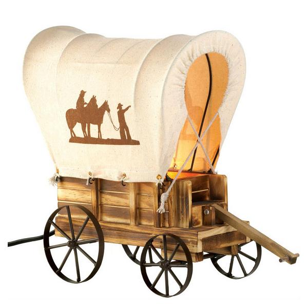 Covered Wagon Western-Style Table Lamp - Giftscircle