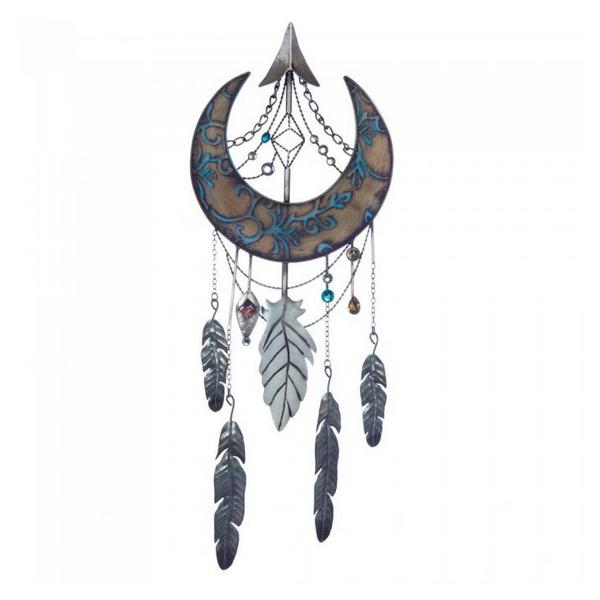 Crescent Moon Native-Style Metal Wall Decor - Giftscircle