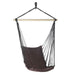 Dark Brown Recycled Cotton Garden Swing Chair - Giftscircle