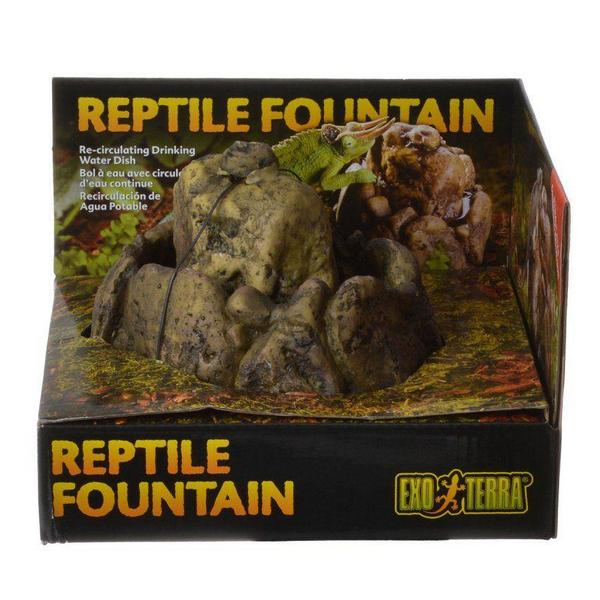 Exo-Terra Reptile Fountain - 8.3"L x 7.5"W x 5.7"H - Giftscircle