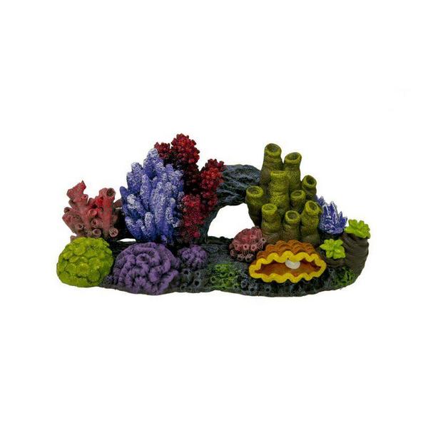 Exotic Environments Great Barrier Reef Aquarium Ornament - 8.25"L x 3.75"W x 3.75"H - Giftscircle