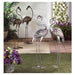 Galvanized Metal Flamingo Statue - 38 inches - Giftscircle