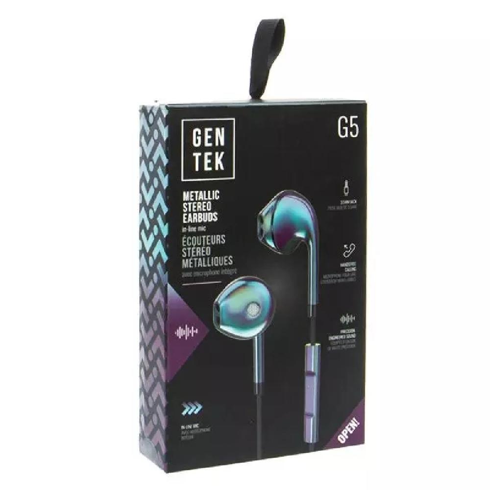 Gen Tek G5 Metallic Earbuds Giftscircle