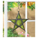 Glass Star Hanging Candle Lantern - Green - Giftscircle