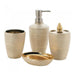 Golden Shimmer Porcelain Bath Set - Giftscircle