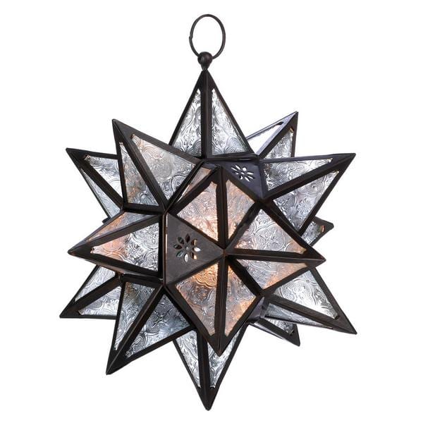 Hanging Multi-Point Star Candle Lantern - Giftscircle