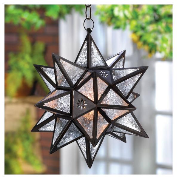 Hanging Multi-Point Star Candle Lantern - Giftscircle