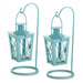 Hanging Railroad Lanterns Pair - Baby Blue - Giftscircle