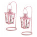 Hanging Railroad Lanterns Pair - Pink - Giftscircle