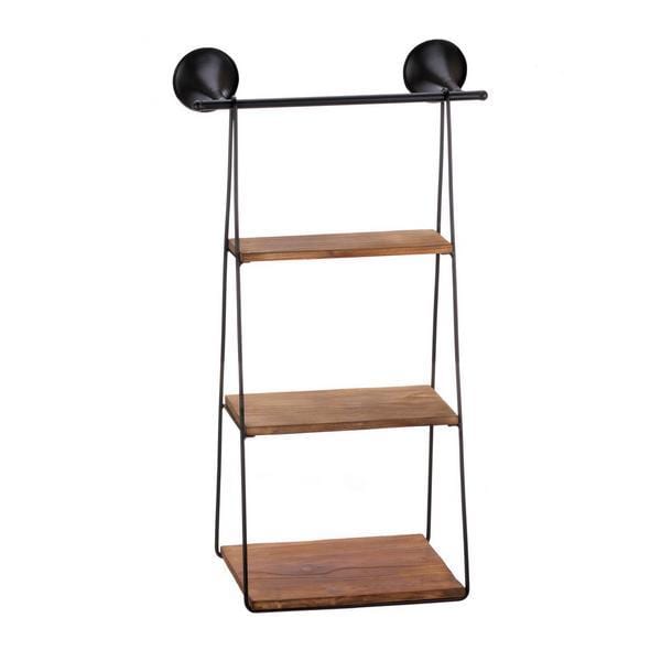 Industrial Style Hanging Wall Shelf Unit - Giftscircle