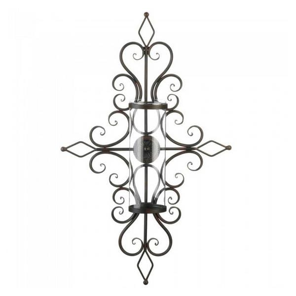 Iron Flourishes Candle Sconce - Giftscircle