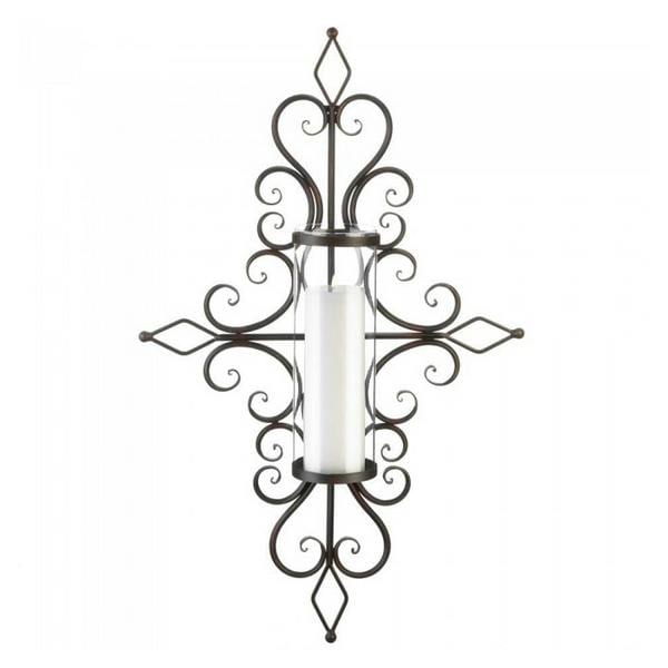 Iron Flourishes Candle Sconce - Giftscircle