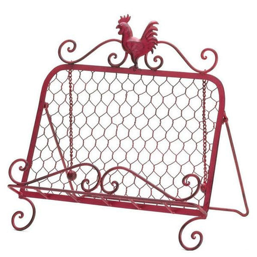 Iron Rooster Cookbook or Tablet Stand - Giftscircle