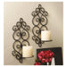 Iron Scrolled Wall Sconce Pair - Giftscircle