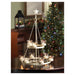 Ivory Christmas Tree Iron Candle Chandelier - Giftscircle