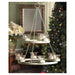 Ivory Christmas Tree Iron Candle Chandelier - Giftscircle