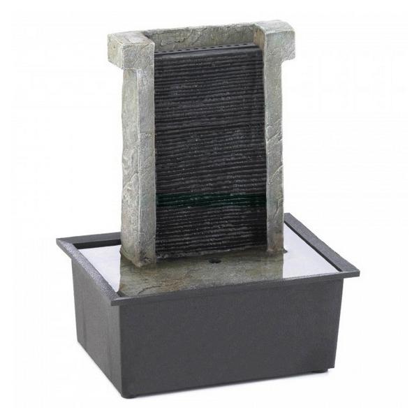 Lighted Stone Wall Tabletop Water Fountain - Giftscircle