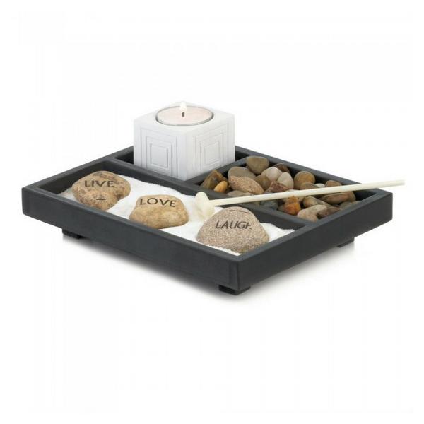 Live Love Laugh Desktop Zen Garden Set - Giftscircle