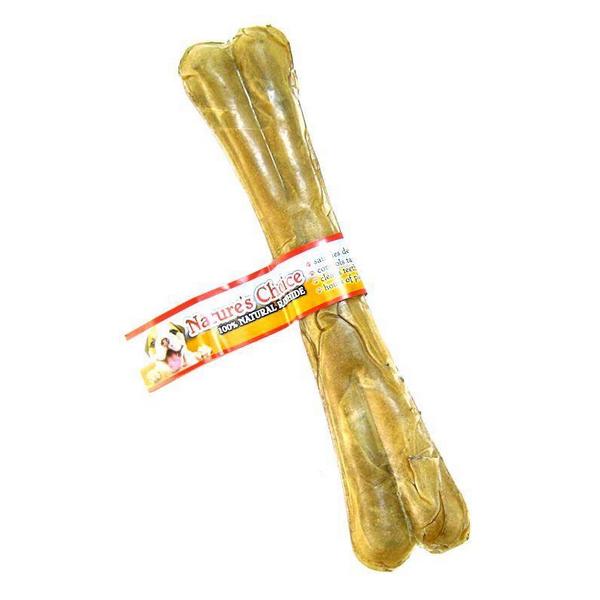 Loving Pets Nature's Choice 100% Natural Rawhide Pressed Bones - 10" Long (1 Bone) - Giftscircle