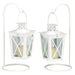 Mini Railroad-Style Candle Lantern Pair - Giftscircle