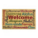 Multilingual Coir Welcome Mat - Giftscircle