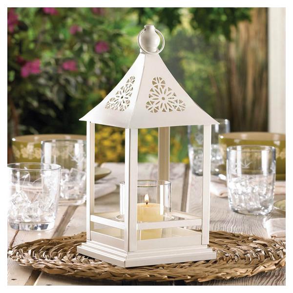 Open Lantern with Round Candle Holder - 12 inches - Giftscircle