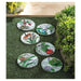 Orange Dragonfly Love Blooms Here Cement Garden Stepping Stone - Giftscircle