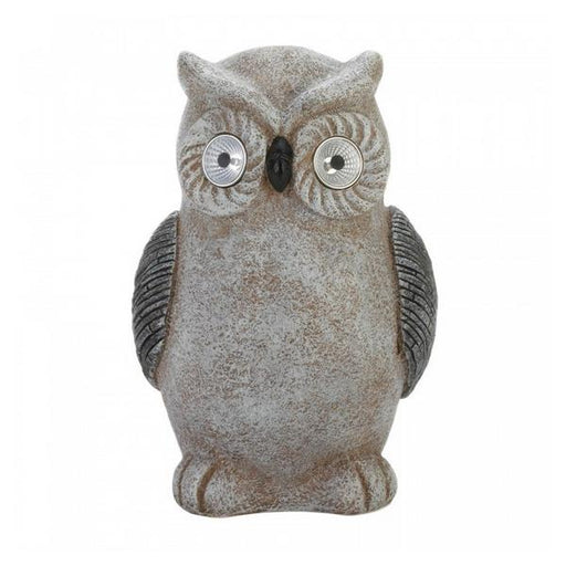 Owl Garden Statue with Solar Light-Up Eyes - Giftscircle