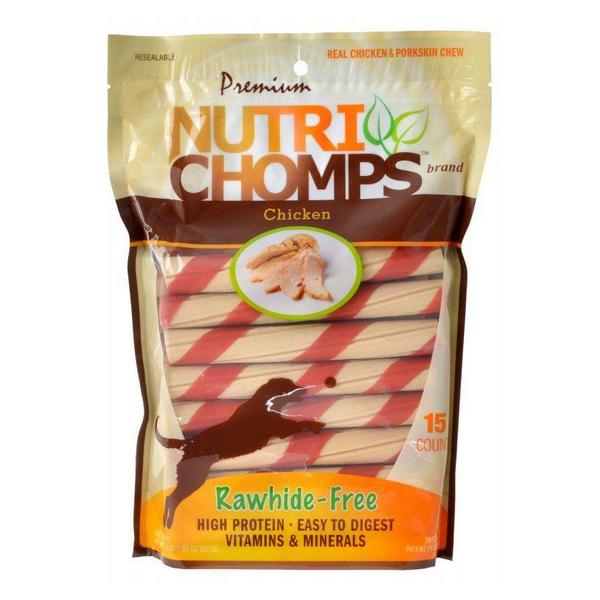 Premium Nutri Chomps Chicken Wrapped Twists - 15 Count - Giftscircle