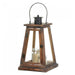 Pyramid Style Wood Candle Lantern - 17 inches - Giftscircle