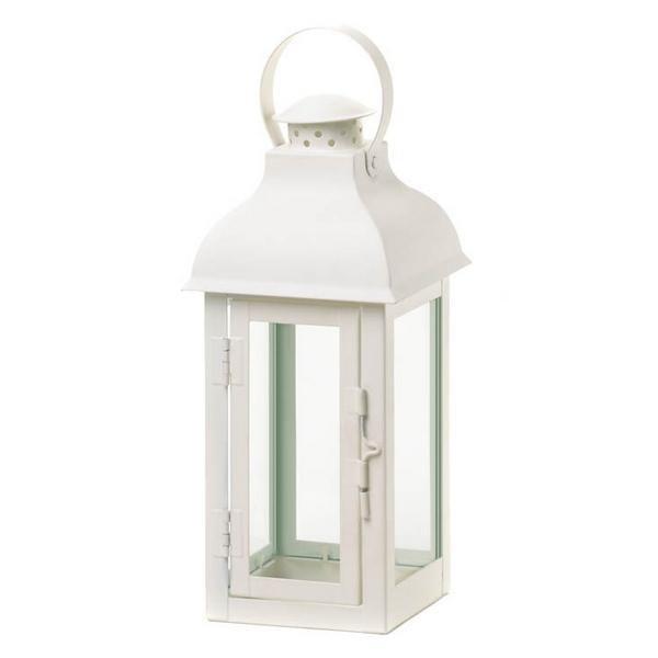 Romantic White Candle Lantern - 13 inches - Giftscircle