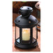 Round Black Star Cut-Out Candle Lantern - 9.5 inches - Giftscircle