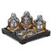 See, Hear, Speak No Evil Buddha Candle Tray - Giftscircle