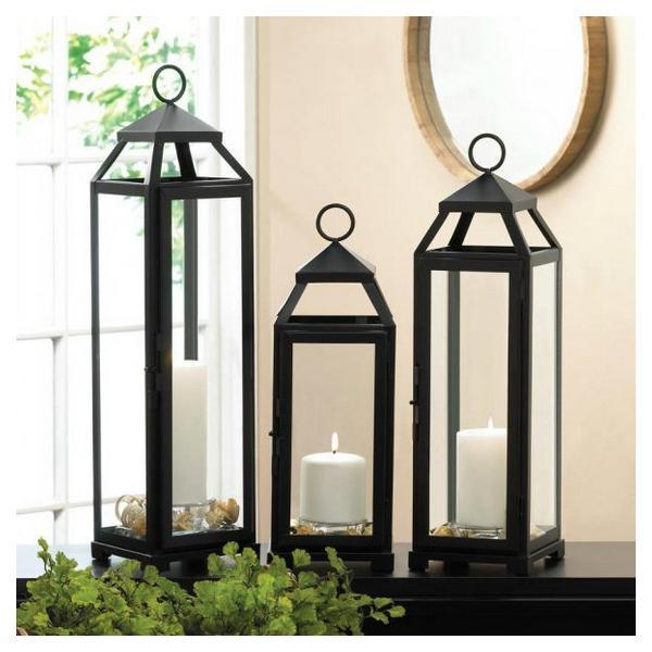 Sleek and Lean Candle Lantern - 18.5 inches - Giftscircle