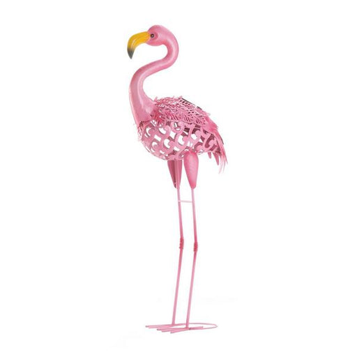 Solar Lighted Flamingo Yard Art - Standing - Giftscircle