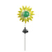 Solar Lighted Garden Stake - Green and Yellow Flower - Giftscircle