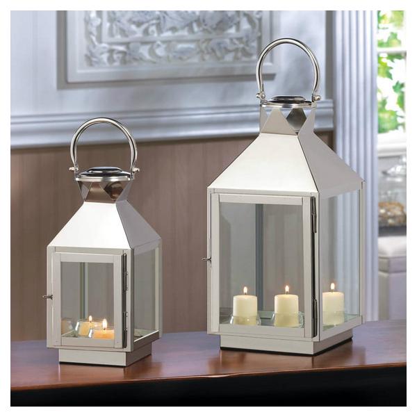 Stainless Steel Classic Candle Lantern - 12 inches - Giftscircle