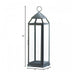 Tall Silver Modern Candle Lantern - 25 inches - Giftscircle