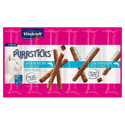 Vitakraft PurrSticks Chicken & Salmon Treats for Cats - 6 count - Giftscircle