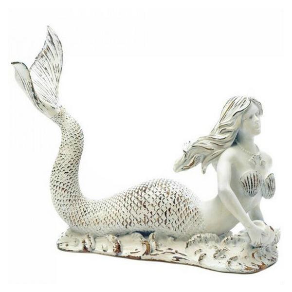 Weathered-Look Mermaid Wine Bottle Holder - Giftscircle