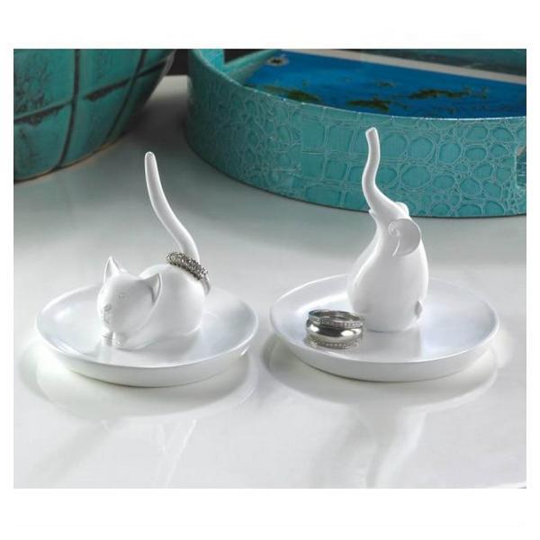 White Cat Jewelry Holder - Giftscircle