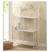 White Iron Scrolling Flourish Baker's Rack - Giftscircle