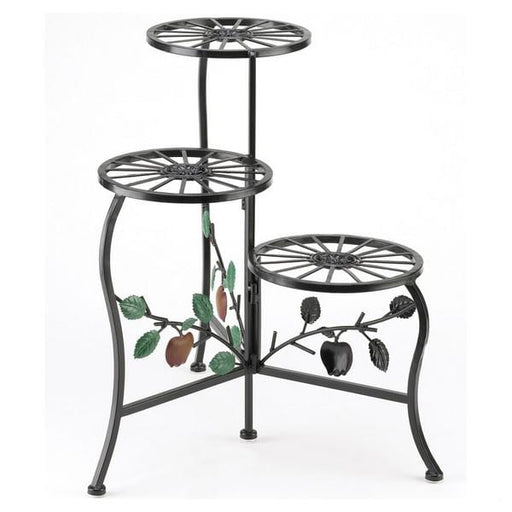 Wrought Iron Apple Triple Plant Stand - Giftscircle